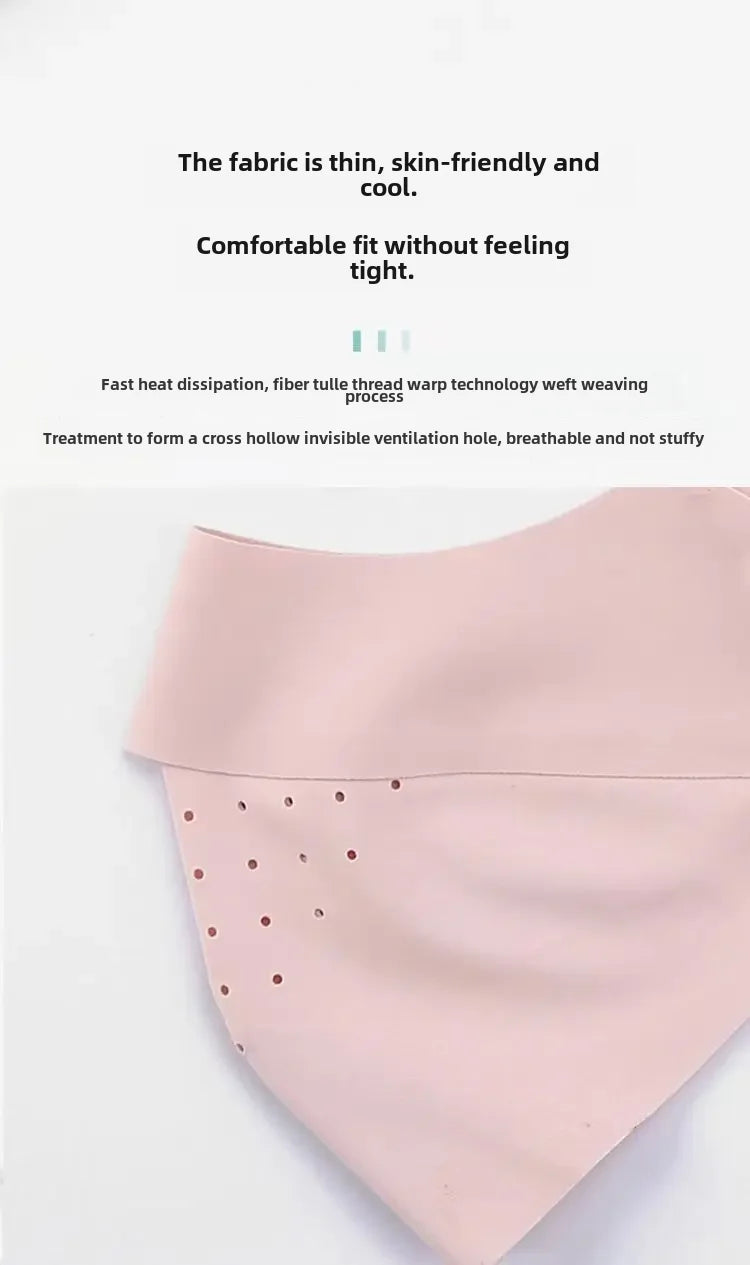 Breathable Sun Protection Face Mask For Men Women High Aesthetic Value Ice Silk Full Face Summer Sunshade Uv Protection