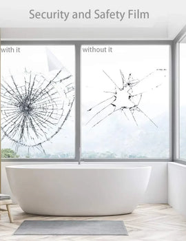 3 Metre Clear Safety & Security Window Film Anti Shatter Glass Protection Sticker Transparent Explosion-Proof Film Self-Adhesive