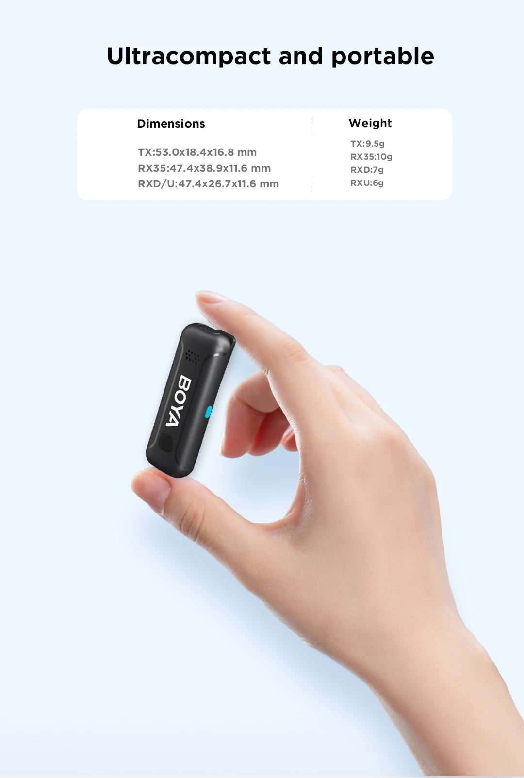 BY-WM3T Wireless Lavalier Lapel Microphone for iPhone Andriod Smartphone DSLR Cameras Live Streaming Youtube Recording Vlog