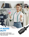 M1 Condenser Lavalier Lapel Clip-on Microphone 3.5mm TRRS 6M Mic For PC iphone DSLR Camera YouTube Recording Streaming