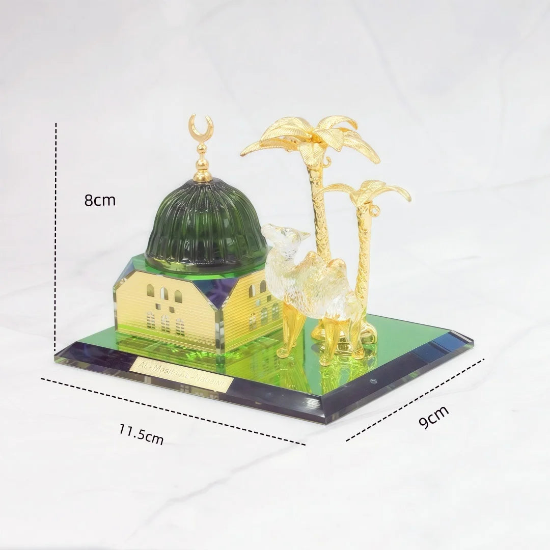 Muslim Kaaba Model Islamic Religious Ornament Kaaba Tianfang Camel Decoration Religious Miniature Sculpture Kaaba Collectible