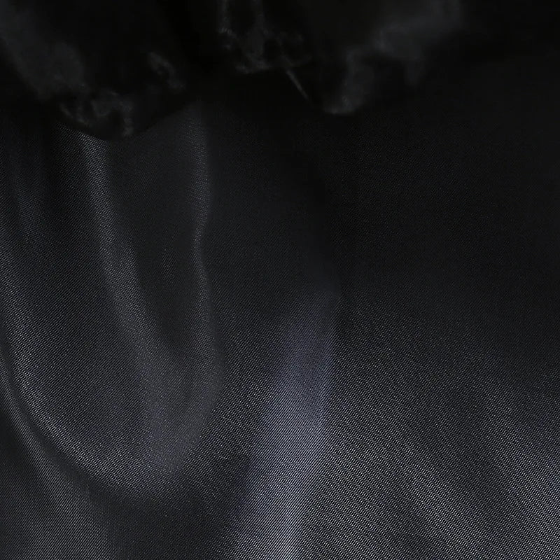 Girls Mesh Hollowed Out Cake Long Dress Cosplay American Drama Matching Ball Dress Black Kids Cospaly Dresses for Halloween