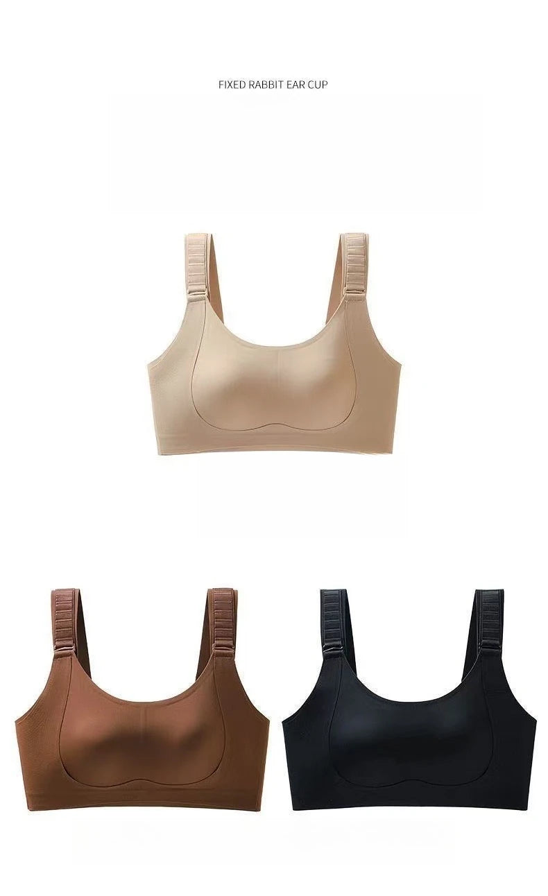 Womens Seamless Wireless Minimizer Support Bra