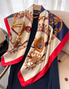 Square Women Scarves Silk Office Ladies Hair Neck Bandanna Headband Foulard Headcloth Muslim Headscarf Female muffler