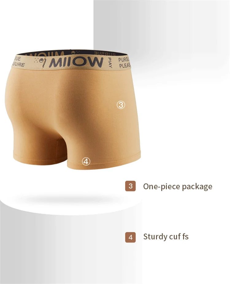 3Pcs Man Underwear Boxer Men Graphene Antibacterial Crotch Men's Boxershorts Underpants Boxers Shorts Trunks