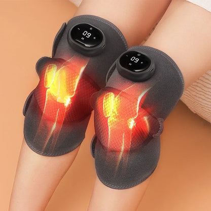 Heated Knee Massager Shoulder Brace Adjustable Vibrations And Heating Modes Heating Pad For Knee Elbow Shoulder Relax Legs