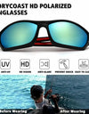 Motorcycle Glasses Men's Driving Camping Hiking Fishing Polarized Sunglasses Outdoor Sports UV400 Bicycle Glasses