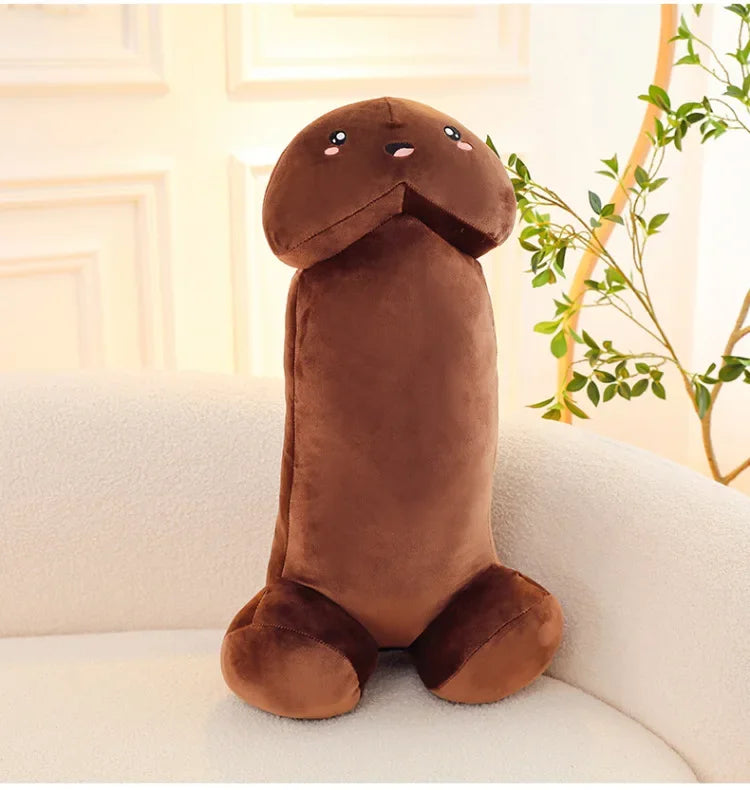 105cm Big Size Trick Penis Plush Kawaii Soft Simulation Dick Plushie Real-life Penis Pillow Sexy Hugging Pillow Girlfriend Gifts