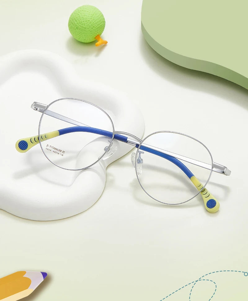 Oval Beta Titanium Eyeglasses Frame