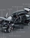 1:32 Scale RS6 RS7 Car Model Toy Alloy Diecast Doors Opened Simulation Sound Light Pull Back Vehicle Models Ornaments Boys Gifts