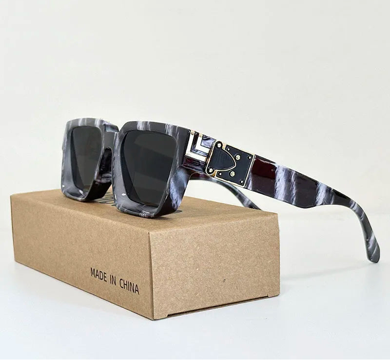 Millionaire Square Sunglasses With UV400 Protection