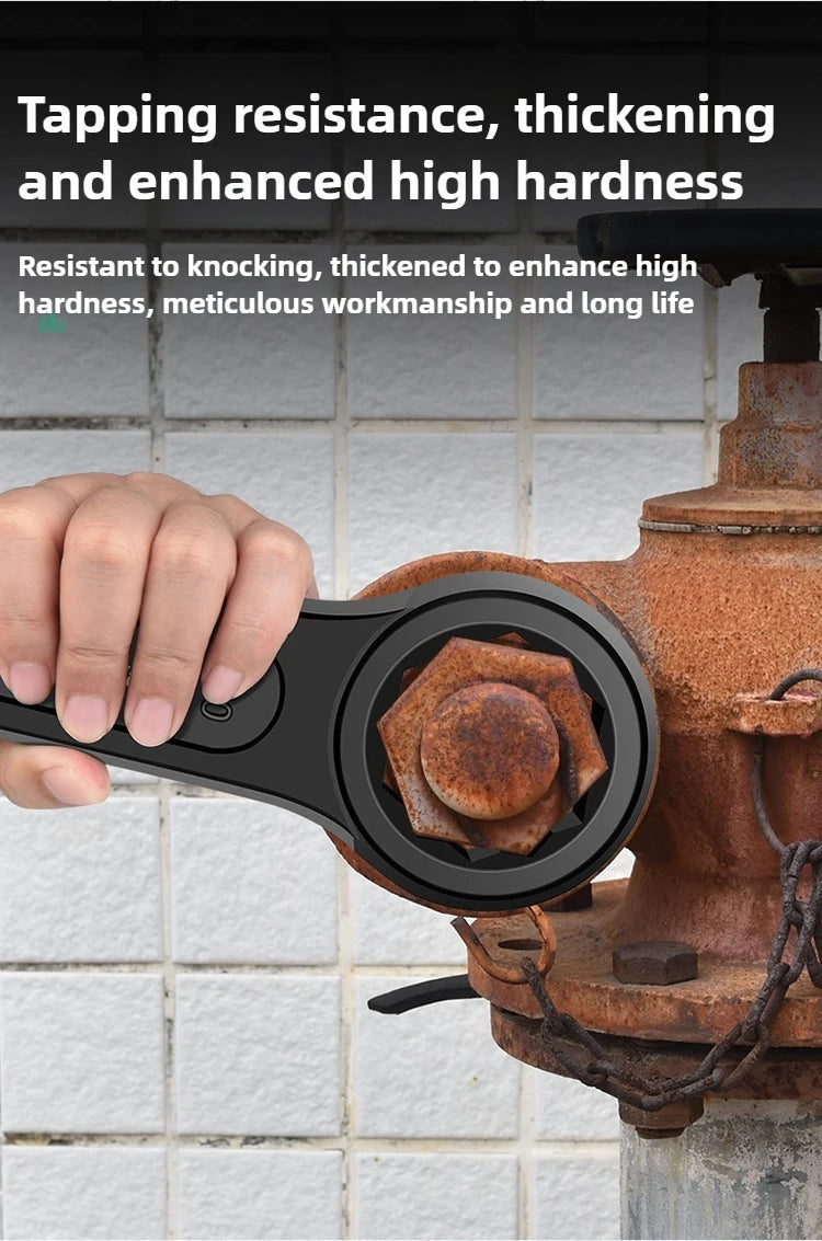 Heavy-duty  Box End Wrench, Single-head Opening Straight Handle Box End Wrench, for Auto Repair 24/30/32/36/41/46/50 Wrench Tool