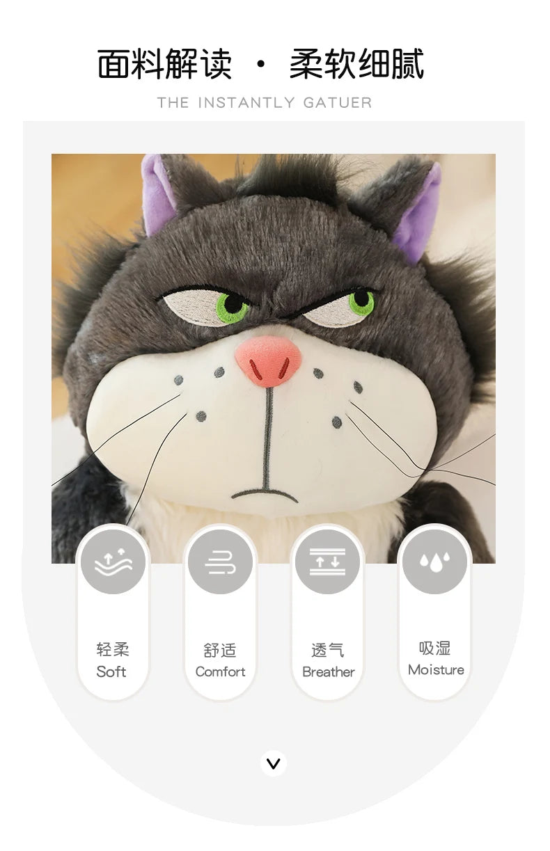 Lucifer Cat Plush Stuffed Animal Kawaii Soft Pillow