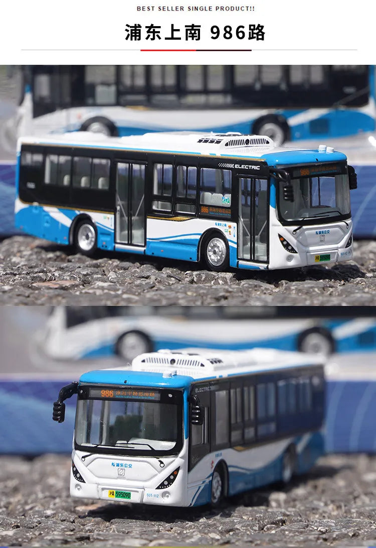 1 120 Scale Shanghai City Tour Bus Diecast Model Vehicle