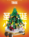 Merry Christmas Train Santa Claus Sleigh Carriage Christmas Tree Building Blocks Assembly Bricks Toys 's Xmas Gifts