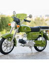 1/10 Scale Honda JiaLing JH-70 Alloy Classic Motorcycle Toys Diecast Simulation Metal Motorcycle Sound and Light Model