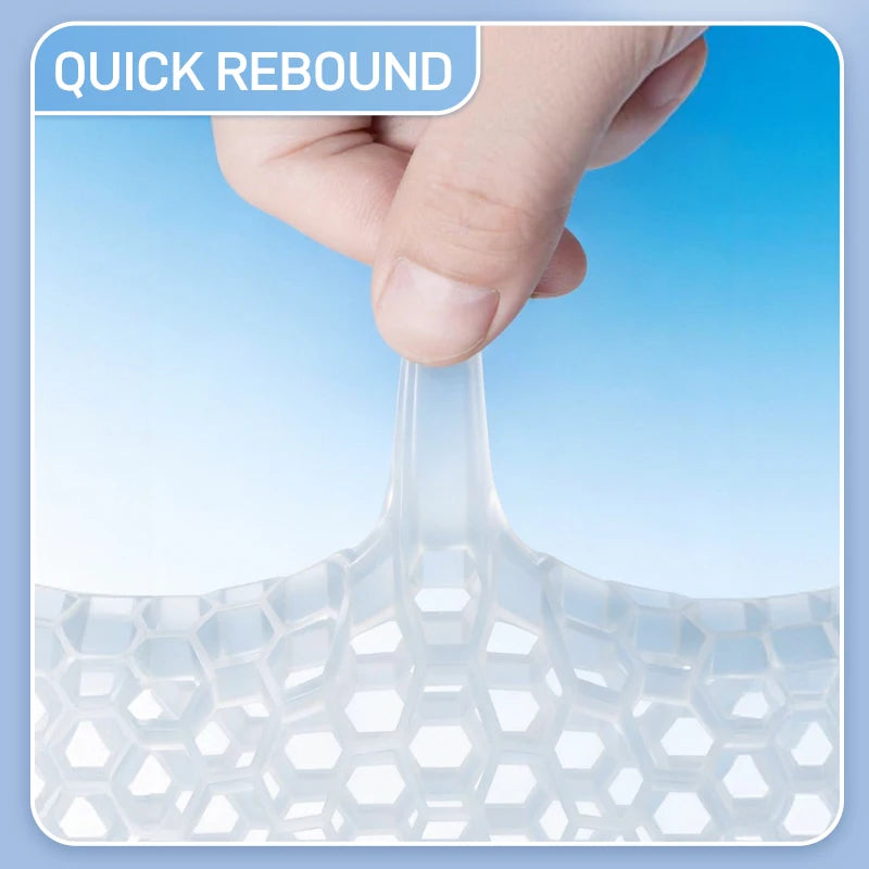 Summer Car Seat Covers TPE Cold Gel Seat Pad 3D Honeycomb Cool Seat Cushion Anti-Slip Auto Seat Covers Cooling Seat Mat