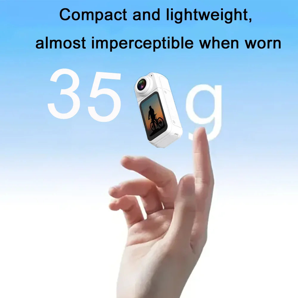 Thumb Action Camera Mini 2.7K Sport Cameras Pocket Cam Instant 180°Angle WIFI Moto Recorder megnetic Attraction Bracket Camera