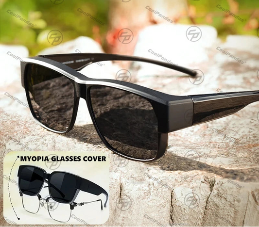 Fit Over Myopia Glasses Cover Polarized UV400 Anti-Glare Sunglasses for Men Women