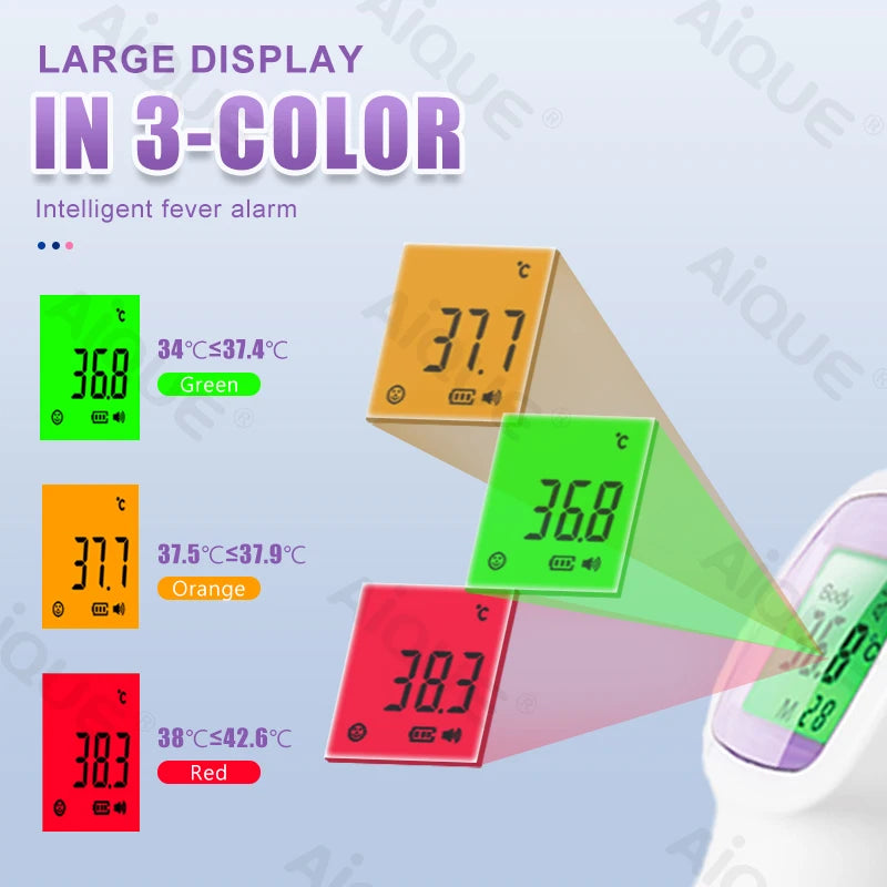 Forehead Digital Thermometer Non-Contact Infrared Medical Thermometer Body Temperature Fever for  Adults