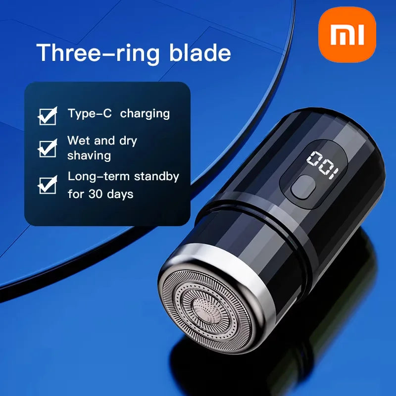 Xiaomi Mini Electric Shaver USB-C Rechargeable Shaver Waterproof Portable Shaver Powerful Travel Home Use Cordless Shaver