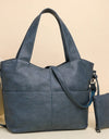 Big Black Shoulder Bags Large Soft Leather Crossbody Handbag Travel Tote Bag