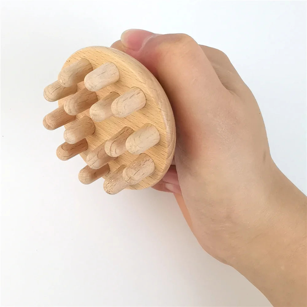 Wood Therapy Massage Tool Lymphatic Drainage Massager Anti Cellulite Fascia Massage Roller for Full Body Muscle Pain Relief