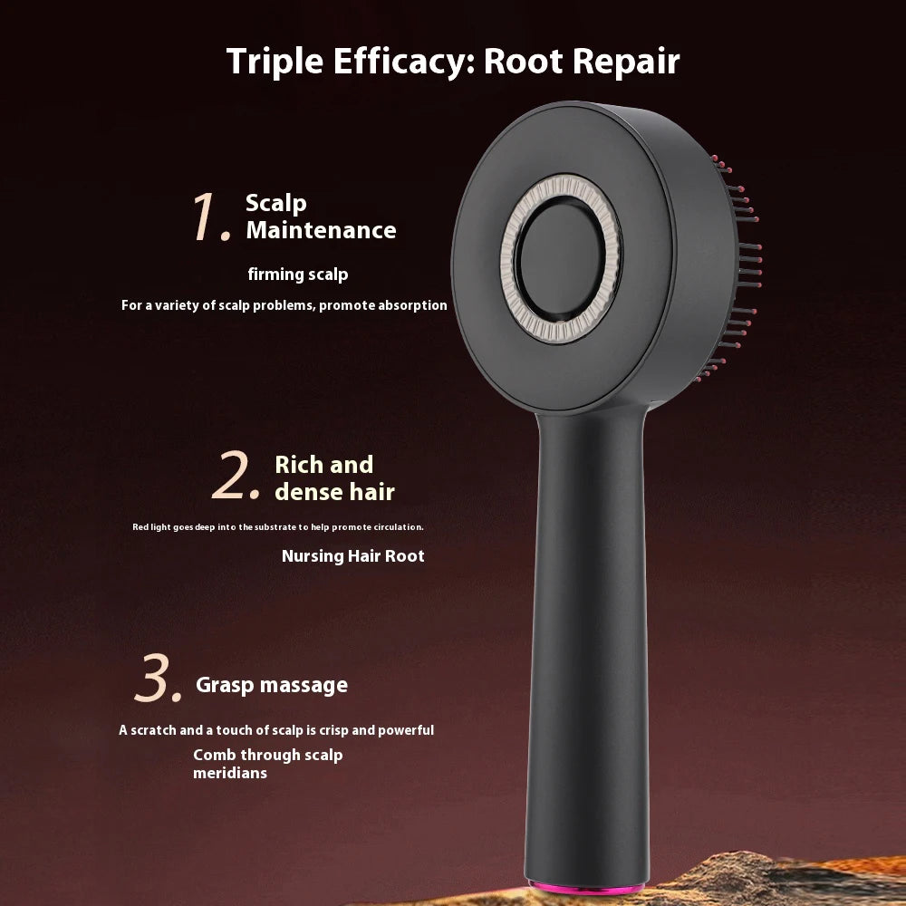 3 Modes Electric Massage Comb Portable Red Light Laser Comb for Hair Follicle Hair Follicles On The Head Essence Oil Applicator
