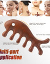 1 Pcs Hair care Multifunctional Meridian Massage Comb Sandalwood Health Care Comb Body Massage For Head Neck Back Abdomen and Waist