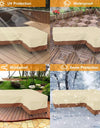 L Shape Corner Outdoor Sofa Cover Waterproof Rattan Corner Furniture Cover V Shape Sofa Table Chair Protective Dust Covers