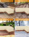 L Shape Corner Outdoor Sofa Cover Waterproof Rattan Corner Furniture Cover V Shape Sofa Table Chair Protective Dust Covers
