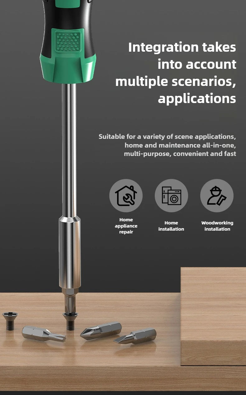 15 in 1 CR-V Screwdriver Precision Hexagonal Screwdriver Head Drills Sockets Car Repair Tools Household Wrench