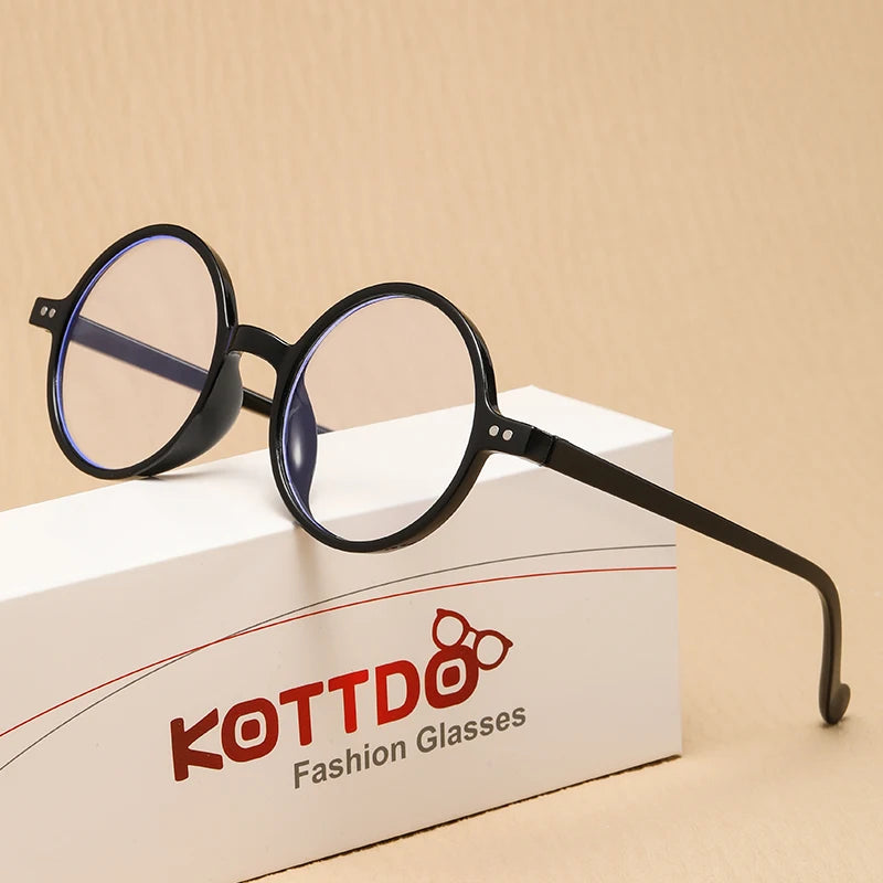 Fashion Reading Glasses Clear Lens Vintage Round Eyewear Hyperopia Presbyopia Reading Eyeglasses +1.0 +1.5 +2.0 +2.5