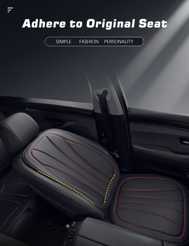 Karcle Car Seat Cover PU Leather Car Seat Cushion Breathable Auto Chair Cushions Pad Mat Universal Durable Four Seasons Pad Mat