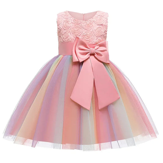 Elegant Bow Princess Party Dress