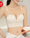 Women’s Low-Cut Lace Push-Up Bralette – Adjustable Straps, Fashionable Lingerie