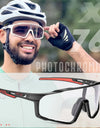 Photochromism blue red black bicycle cycling glasses men riding Cycling Sunglasses sport bike cycling women fishing goggle UV400