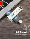 Kodak Type C Two in One USB Flash Drive 32GB 64GB 128GB Computer Mobile Phone Dual Use USB Flash Drive Rotating Creative USB 3.1