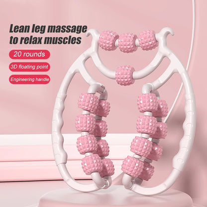 Round Massager Roller for Waist Abdominal Muscles Ring Leg Clip Stovepipe To Clear The Meridian Portable Cellulite Massage Tools