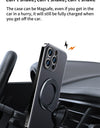 Magnetic Leather for Magsafe Case for iPhone 16 15 14 Pro Max 16Pro Ring Luxury Lens Protection Holder Phone Back Cover