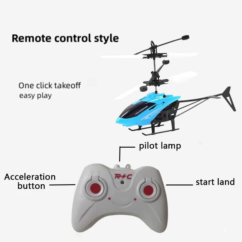 Rechargeable Mini RC Drone Remote Safe Fall-resistant RC Helicopters Drone  Toys
