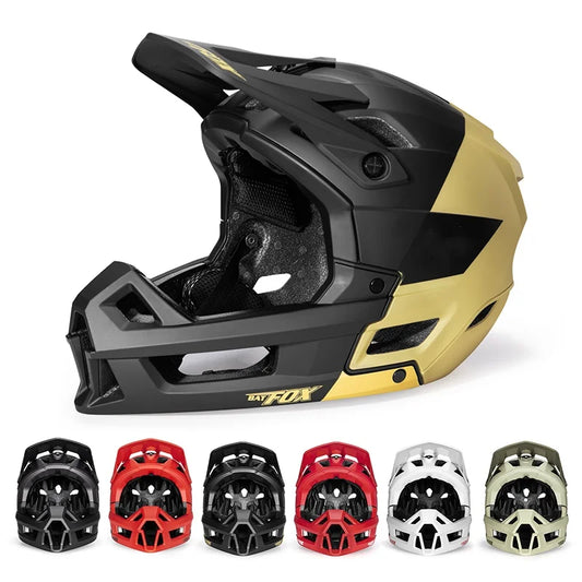 Off Road Full Face Mountain Bike Helmet With Adjustable Visor