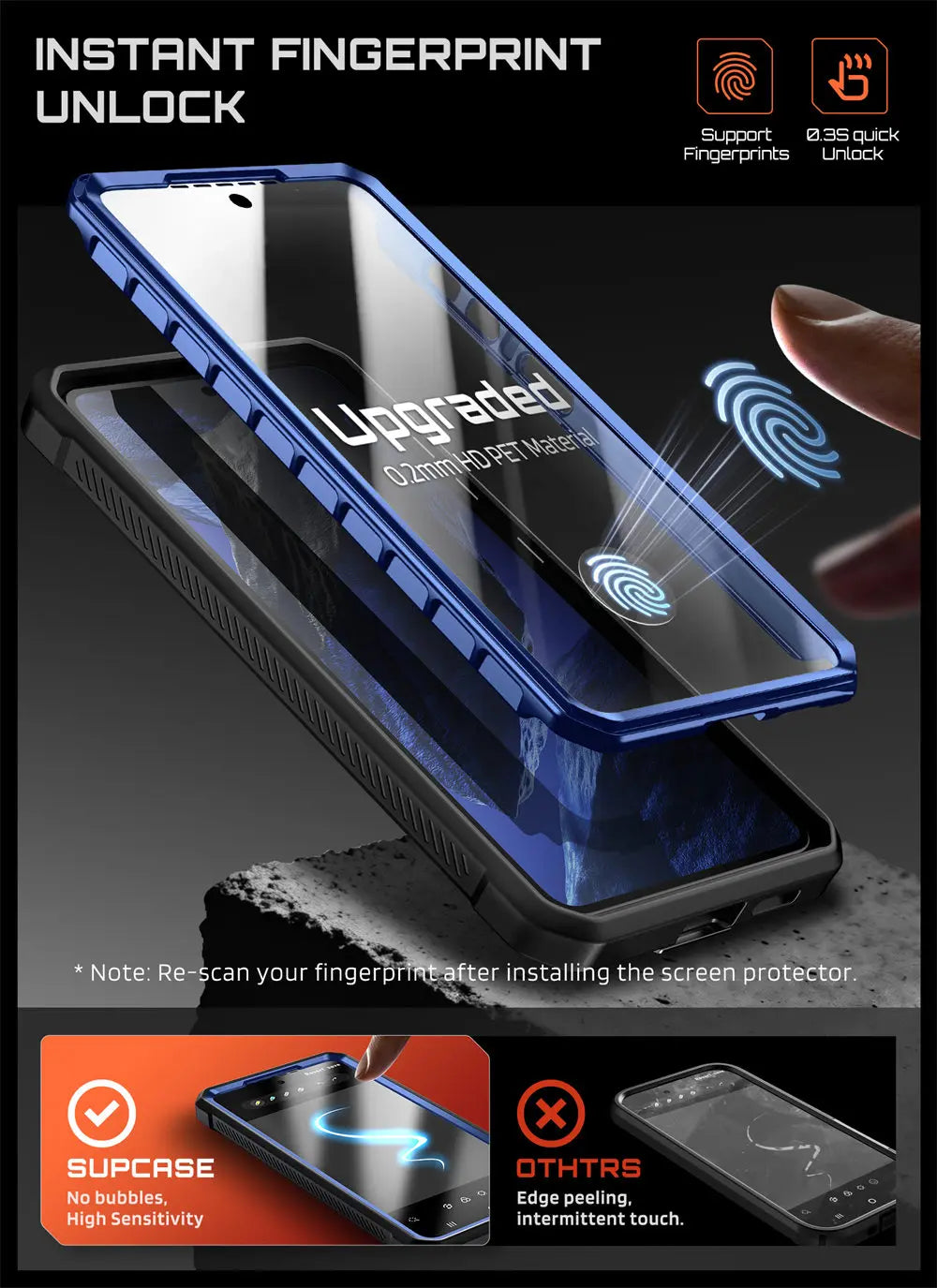 Rugged Magnetic Phone Case with Kickstand Screen Protector and Belt Clip for Samsung Galaxy S26