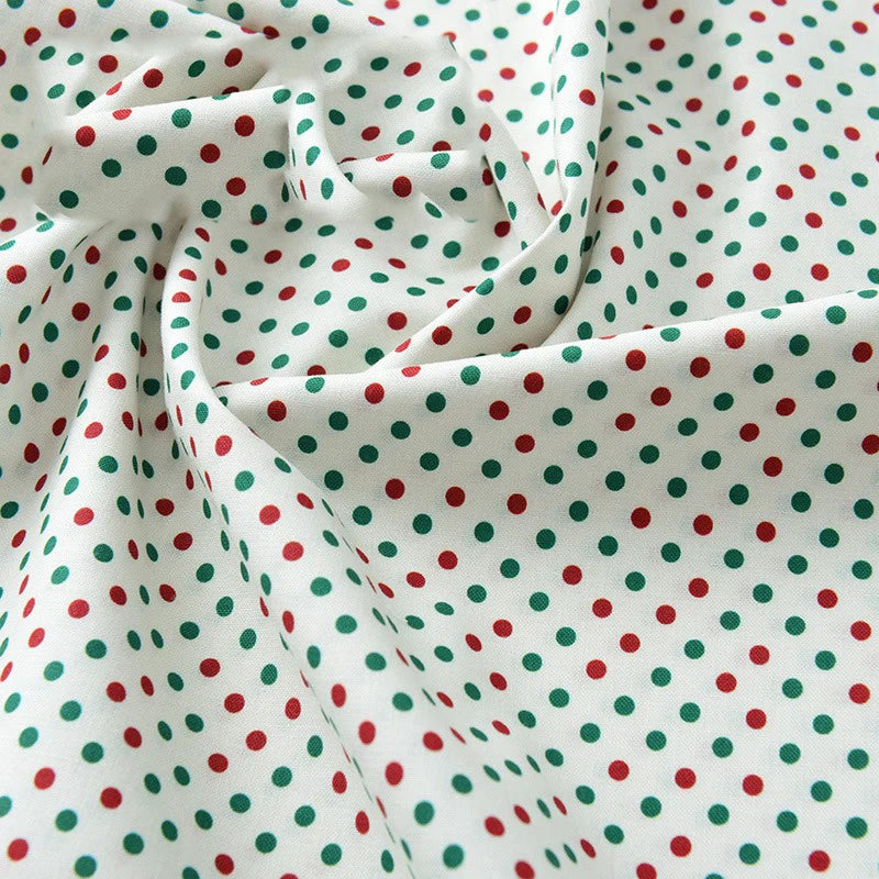 Pure Cotton Digital Printing Christmas Flower 60SManual DIY Decorate Fabric Pillow Clothes Christmas Theme Autumn and Winter New