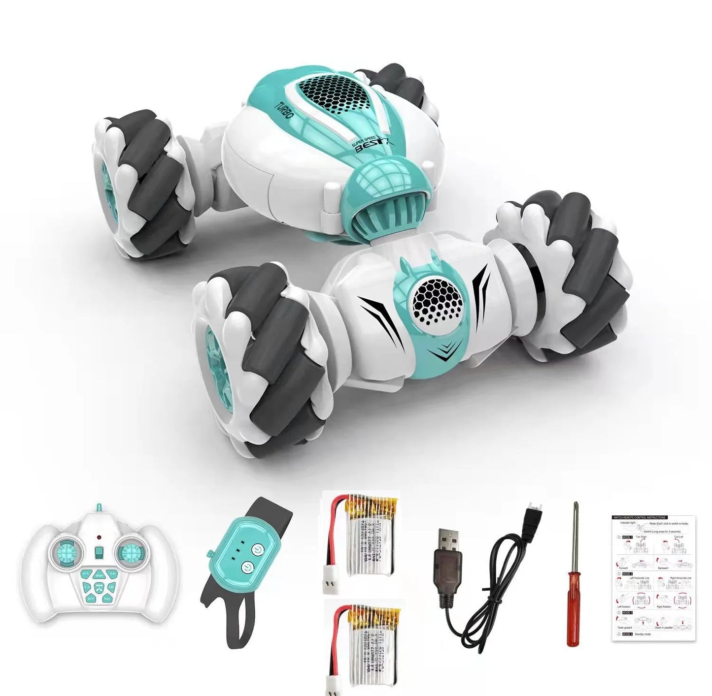 Gesture Sensor Remote Control 4WD Transforming Stunt Drift Car
