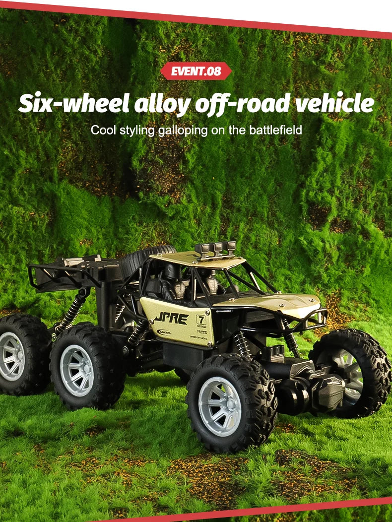 1 to 18 Scale Six Wheel Drive Remote Control Off Road Climbing Truck