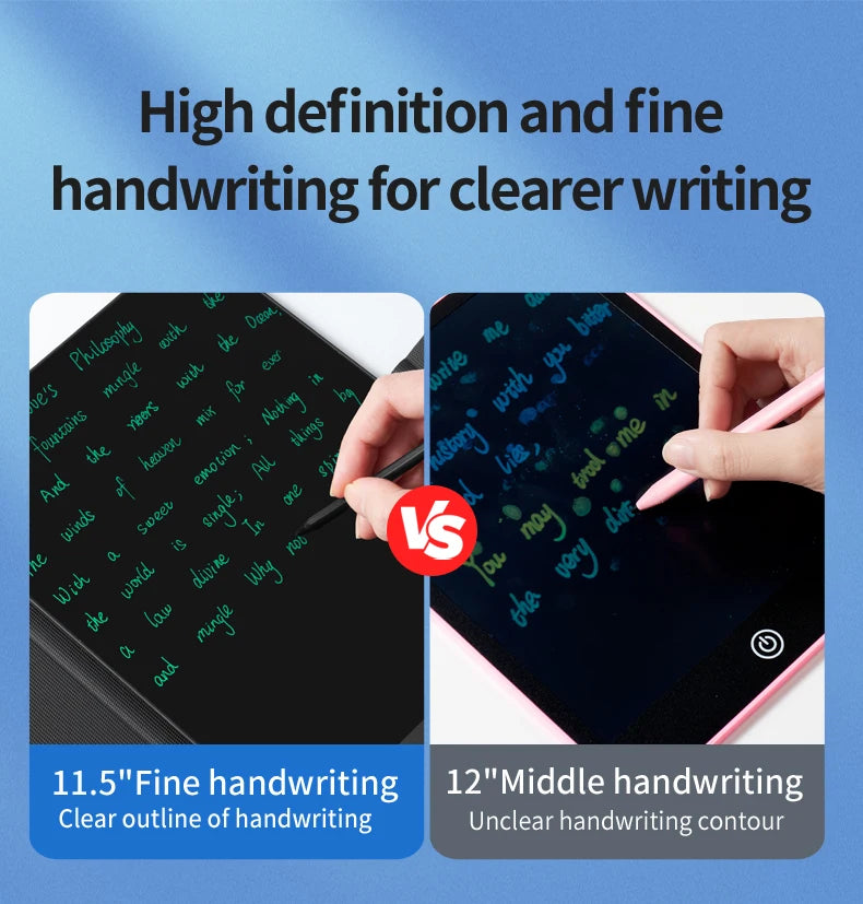 11.5 inch LCD Drawing Board for Work study Full Screen Superfine Handwriting megnet clear Writing Tablet Pad with Leather Case