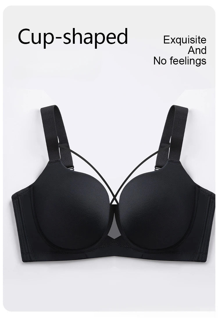 Womens Seamless Underwire Push Up Support Bra