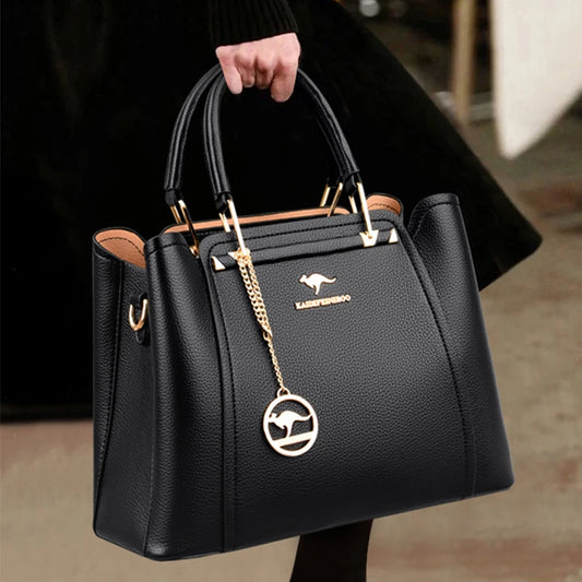 3 Layers Quality Leather Luxury Handbags Bags Designer Crossbody Bags for Women Large Capacity Tote Bag