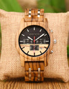 Wood Watch Zebra Multifunctional Luminous Lettering Custom
